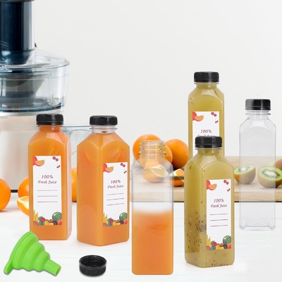 Bouteilles de thé au lait carré isolées avec vis sur le couvercle - capacité 70 oz