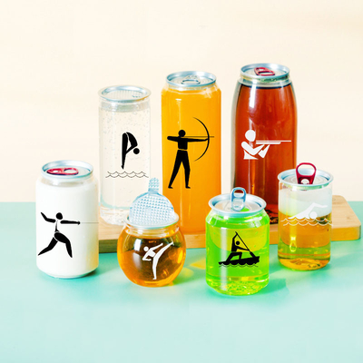 Boîtes en plastique pour boissons 330 ml 500 ml Bouteille de soda pour le café