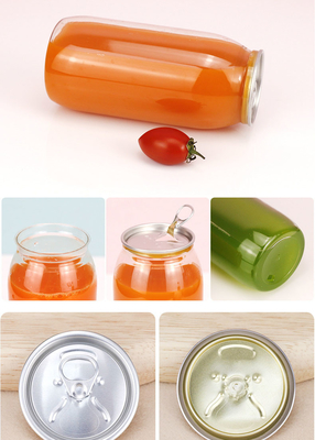 Bouteilles de thé à lait en plastique isolé à l' épreuve des fuites, carrées, rondes, claires, vis sur couvercle 120 ml 250 ml 350 ml 500 ml