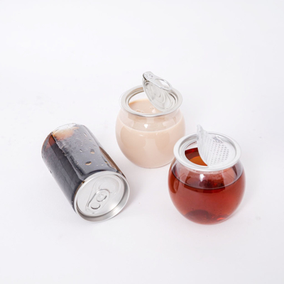 Bouteilles de thé au lait en plastique isolé avec poignée pour diverses boissons