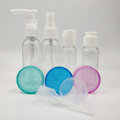 Bouteilles de lotion en plastique écologique avec sérigraphie personnalisée et capuchons électroplatés UV