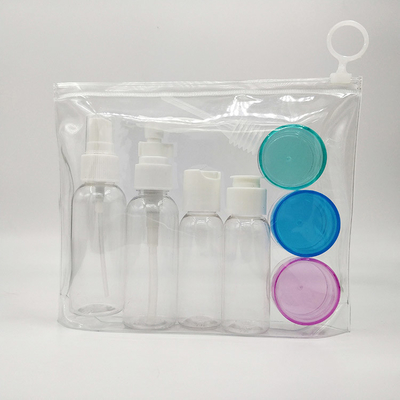 Bouteilles de lotion en plastique écologique avec sérigraphie personnalisée et capuchons électroplatés UV