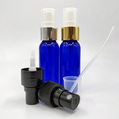 Bouteille de pompe cosmétique en plastique PETG hauteur 118 mm avec conception en relief
