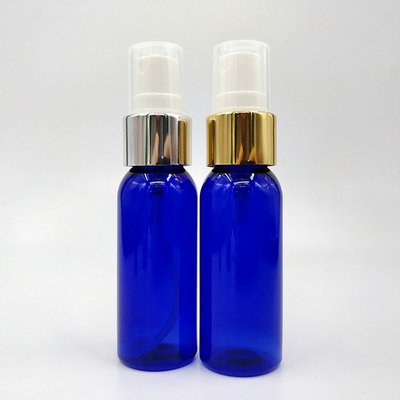 Bouteille de pompe cosmétique en plastique PETG hauteur 118 mm avec conception en relief