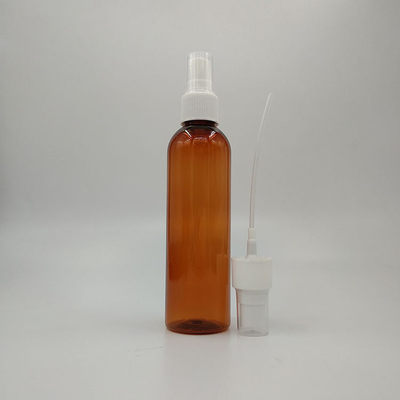 Bouteille PETG ronde en acier inoxydable avec pompe cosmétique hauteur 118 mm