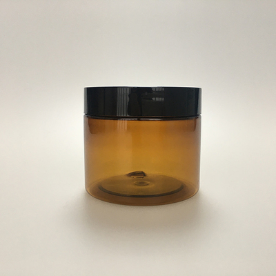 Produit alimentaire personnalisé en PET vide large emballage 100g 150g 200g 8oz 4oz cosmétique clair blanc noir bocal en plastique avec couvercle