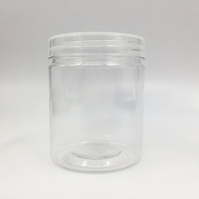 Contenants en pot en plastique personnalisables avec logos imprimés et options de couvercle