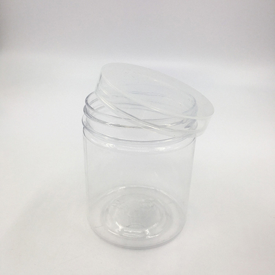 Contenants en pot en plastique personnalisables avec logos imprimés et options de couvercle
