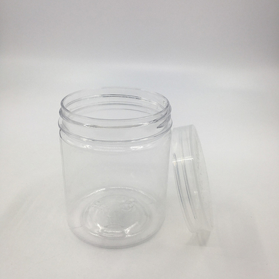 Contenants en pot en plastique personnalisables avec logos imprimés et options de couvercle