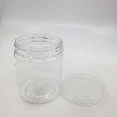 Contenants en pot en plastique personnalisables avec logos imprimés et options de couvercle