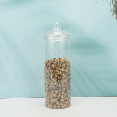 2 onces de pots en plastique transparent avec couvercle en option