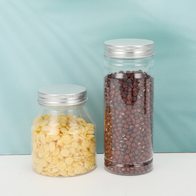 2 onces de pots en plastique transparent avec couvercle en option
