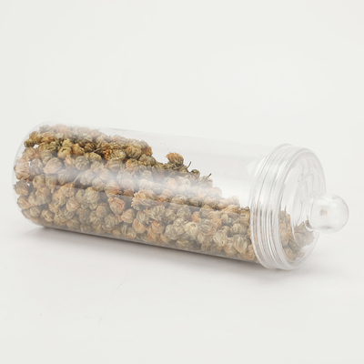 Contenant en pot en plastique transparent avec couvercle en aluminium pour emballage pharmaceutique