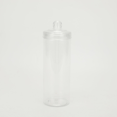 Des bocaux de nourriture vides en plastique transparent personnalisables 2 oz-8 oz avec couvercles
