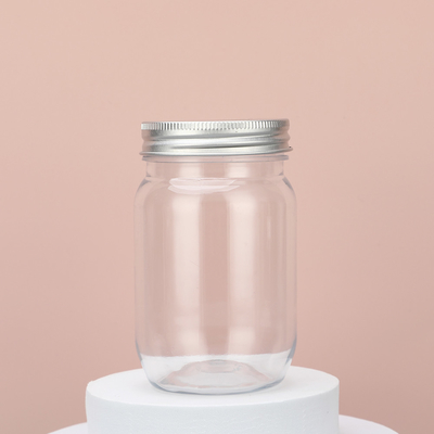 Containers en pot en plastique imprimés avec logo personnalisable avec couvercle