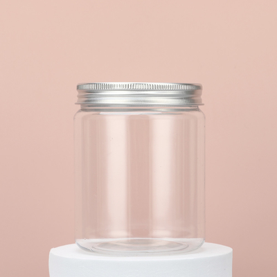 Containers en pot en plastique imprimés avec logo personnalisable avec couvercle
