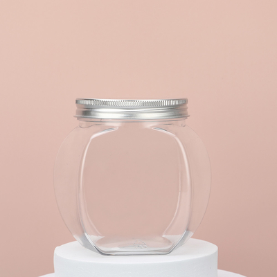 Containers en pot en plastique imprimés avec logo personnalisable avec couvercle