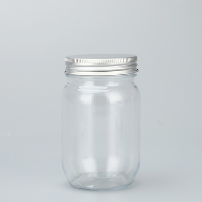 Containers en pot en plastique imprimés avec logo personnalisable avec couvercle