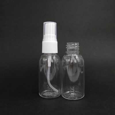 Bouteille de pulvérisation en plastique PET transparente à surface lisse