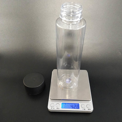 Bouteilles de thé au lait en plastique transparent à l'épreuve des fuites avec poignée