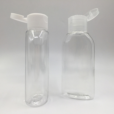 47 mm Diamètre 25,7 g Bouteille de pompe en PET ronde avec 24 mm 410 Bouchon à vis rose pour les cosmétiques