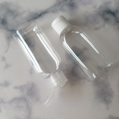 47 mm Diamètre 25,7 g Bouteille de pompe en PET ronde avec 24 mm 410 Bouchon à vis rose pour les cosmétiques