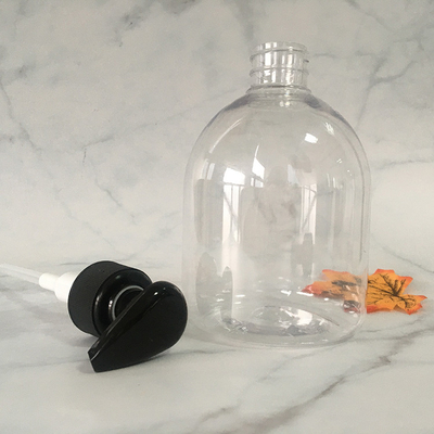 25.7g Bouchon à vis distribuant bouteille de pompe en PET recyclable ronde rose de 47 mm de diamètre