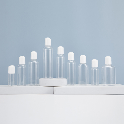 Bouteilles à vis en plastique transparent imprimées sur mesure avec bouchon à vis