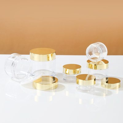 Des pots cosmétiques en plastique transparent avec une capacité personnalisable