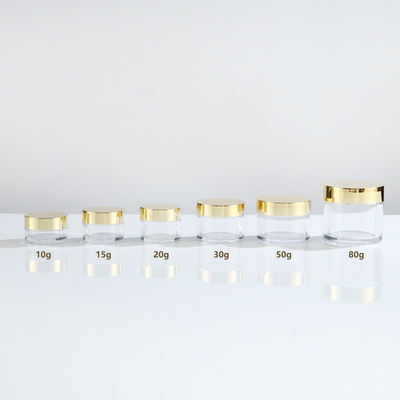 Des pots cosmétiques en plastique transparent avec une capacité personnalisable
