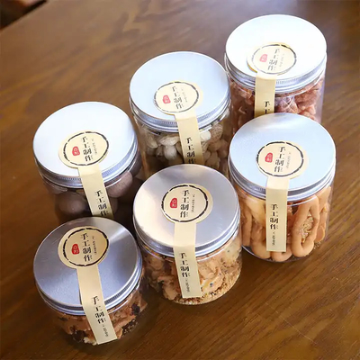 Bouteilles en plastique personnalisables avec étanchéité en feuille d'aluminium et impression de logo