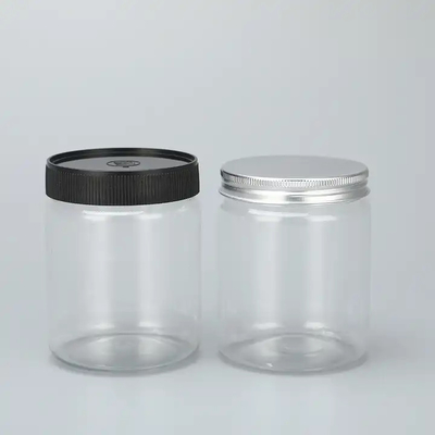 2oz 3oz 4oz 5oz 6oz 7oz 8oz Des bocaux en plastique avec un couvercle en aluminium