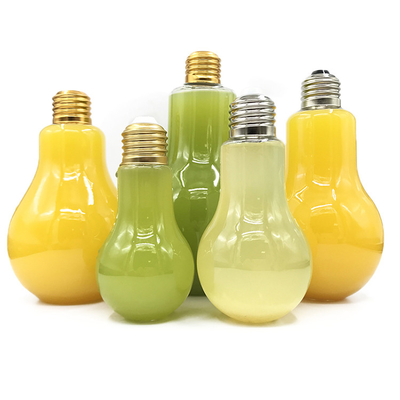 Bouteilles de thé au lait en plastique étanches aux fuites avec vis sur le couvercle