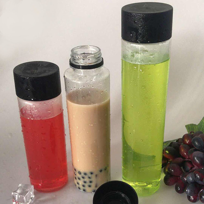 Bouteilles de thé au lait en plastique recyclables de 0,5 kg avec couvercle