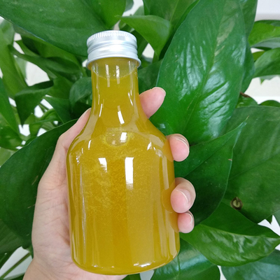 Bouteilles de thé au lait rond clair carré pour l'eau de thé au jus