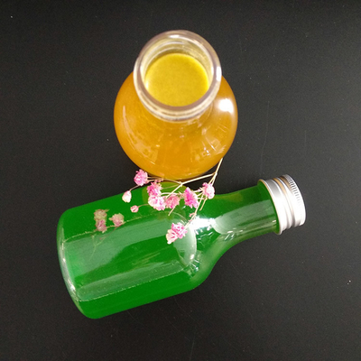 Bouteilles de thé au lait en plastique carrées / rondes à l' épreuve des fuites avec vis sur le couvercle