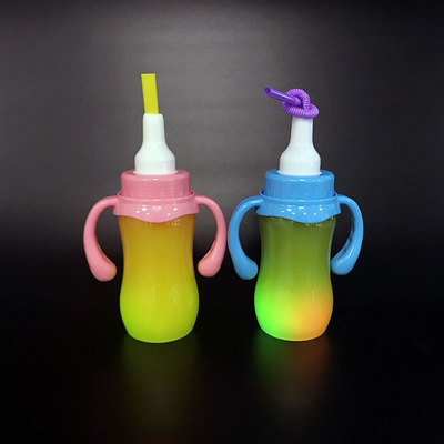 Bouteille de thé au lait en plastique coloré à l'épreuve des fuites et à conception isolée