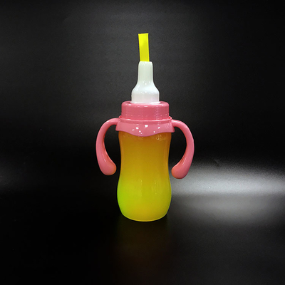 Bouteille de thé au lait en plastique coloré à l'épreuve des fuites et à conception isolée