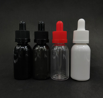 Logo personnalisé Bouteilles gouttelettes en verre Contenant surface lisse Contenant liquide