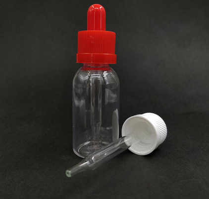 Logo personnalisé Bouteilles gouttelettes en verre Contenant surface lisse Contenant liquide