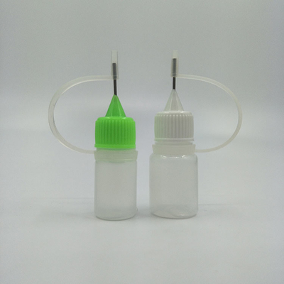 Bouteilles à goutte-à-goutte claires avec capuchon à vis pour la distribution de liquide