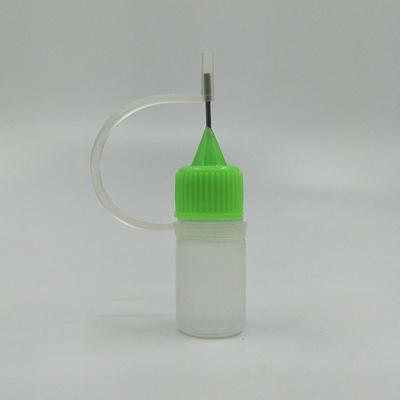 Bouteilles à goutte-à-goutte claires avec capuchon à vis pour la distribution de liquide