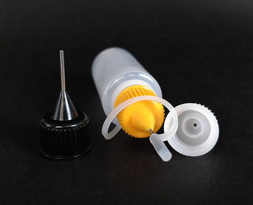 Bouteilles de gouttelette en verre transparent de 10 à 120 ml avec capuchon à vis imprimé sur mesure