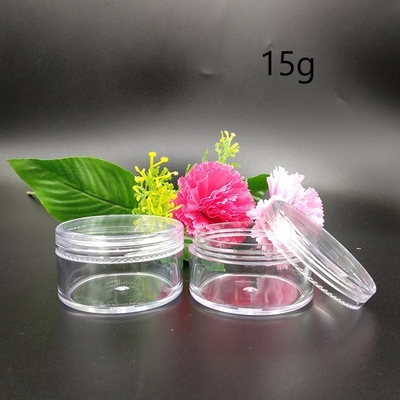 Boîtier cosmétique en plastique transparent avec joint sensible à la pression