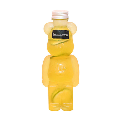 Bouteilles de thé au lait en plastique personnalisables avec vis sur couvercle et poignée