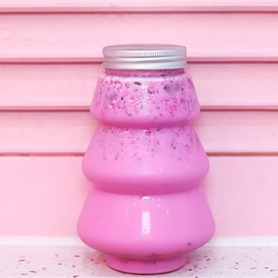 8 oz 12 oz 16 oz bouteille de jus ronde en plastique emballage pour boissons avec couvercle à vis nouvelle bouteille vide pour animaux de compagnie