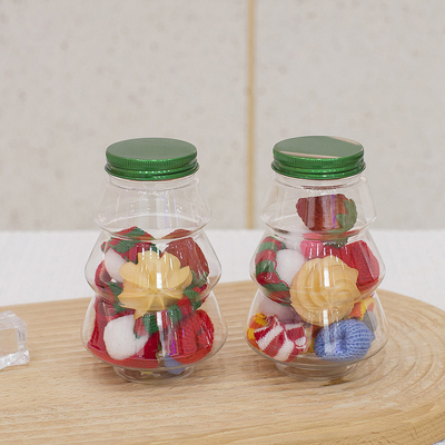 8 oz 12 oz 16 oz bouteille de jus ronde en plastique emballage pour boissons avec couvercle à vis nouvelle bouteille vide pour animaux de compagnie