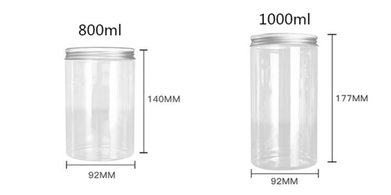 Des récipients en plastique transparent à l'épreuve des fuites pour le stockage