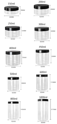Des récipients en plastique transparent à l'épreuve des fuites pour le stockage