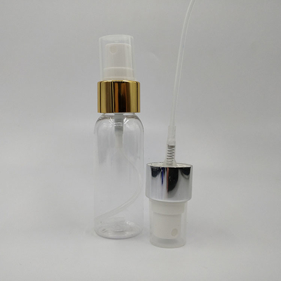 Bouteille de pulvérisation PET transparente avec un design rond classique lisse